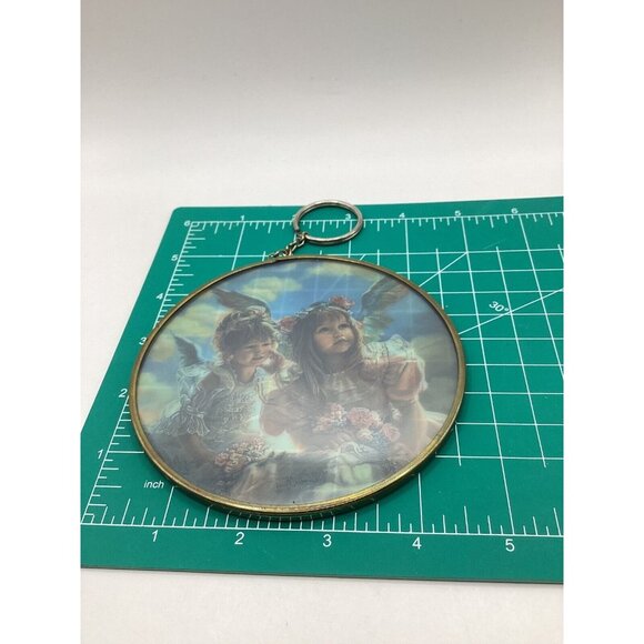 1990s Enesco Via Vermont Sandra Kuck Art Stained Glass Suncatcher-Ornament - Picture 5 of 5